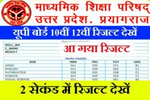 Up Board 10th 12th Result 2022 Declared