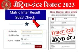 Bihar Board Matric Inter Result 2023 Check